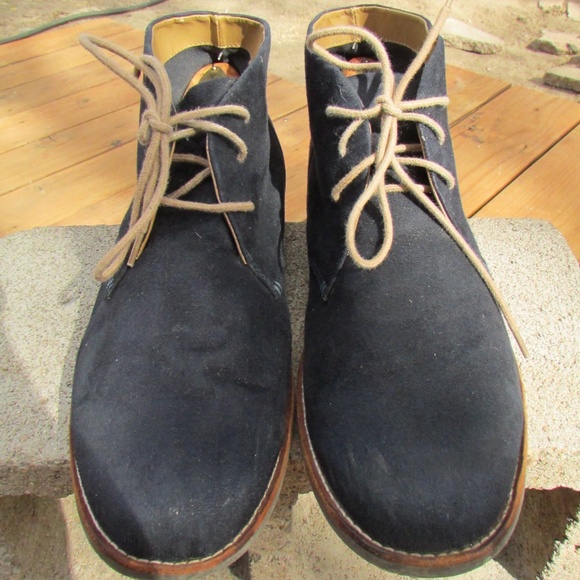 Orchid BMX Vintage men\'s chukka boots, a desert boot style in dark navy Suede main image 5
